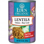 Eden Organic Lentils with Onion and Bay Leaf, 15-Ounce Cans (Pack of 12)