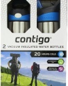 CONTIGO INSULATED STAINLESS STEEL 2 PK WATER BOTTLES