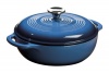 Lodge Color EC3D33 Enameled Cast Iron Dutch Oven, Caribbean Blue, 3-Quart