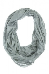 Trendy Jewelry - SOILD COLOR SQUIGGLE INFINITY SCARF- By Fashion Destination | Free Shipping (Light Grey)