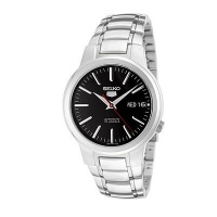 Seiko Men's SNKA07 Seiko 5 Automatic Black Dial Stainless Steel Watch