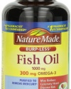 Nature Made Burp-less Fish Oil, 1000 Mg, 300 mg Omega-3, 150 Liquid Softgels