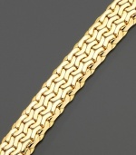 A slinky bracelet in 14k gold is a pairing of modern style and grace. Measures 8 inches.