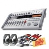 Zoom R16 Multitrack Recorder, Interface, and Controller Bundle with Two 20-Foot Instrument Cables, Two 20-Foot XLR Cables, Two Headphones, and Polishing Cloth