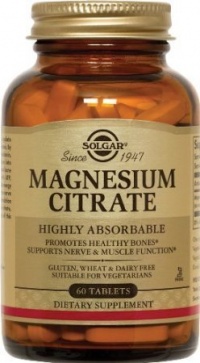 Solgar - Magnesium Citrate, 400 mg, 60 tablets