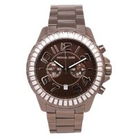 Michael Kors Women's Brown Tone Stainless Steel Link Bracelet Quartz Chronograph Brown Dial MK5592