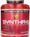 BSN Syntha-6 Protein Powder, Strawberry Milkshake, 5 Pound