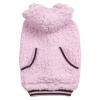 Casual Canine Polyester Snowbaby Dog Hoodie, Small, 12-Inch, Pink