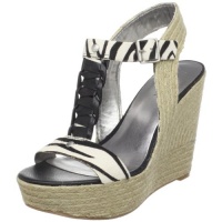 Nine West Women's Keenster T-Strap Wedge Sandal