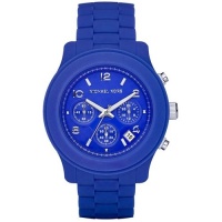 Michael Kors Blue Silicone Chronograph Ladies Watch MK5293