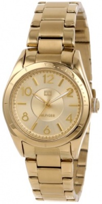 Tommy Hilfiger Women's 1781278  Casual Sport Gold-Plated 3-Hand Watch