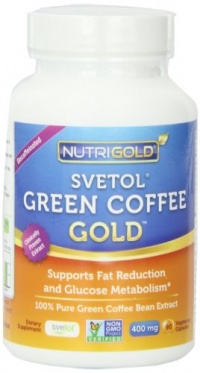 NutriGold Pure Green Coffee Bean Extract, Green Coffee Gold Featuring Clinically-Proven 100% Svetol, 90 Vegetarian Capsules