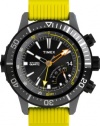 Timex Men's Intelligent Quartz T2N958 Yellow Resin Quartz Watch with Black Dial