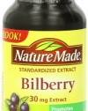 Nature Made Bilberry Fruit Extract 30mg,  60 Capsules (Pack of 3)