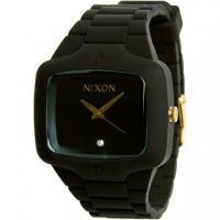 Nixon Rubber Player Watch - Men's ( Black/Gold ) [Watch] Nixon