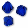 40 BICONE 4mm Swarovski COBALT 5301 Crystal Beads.