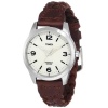 Timex Women's T2N644 Weekender Classic Casual Woven Leather Strap Watch