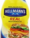 Hellmann's Real Mayonnaise, 22 Ounce Squeeze Bottle (Pack of 4)