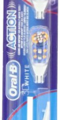 Oral-B 3D White Action Replacement Toothbrush Heads, 2 Count