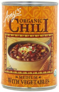 Amy's Organic Medium Chili with Vegetables, 14.7-Ounce Cans (Pack of 12)