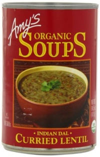 Amy's Organic Indian Dal Curried Lentil Soup, 14.5-Ounce Cans (Pack of 12)