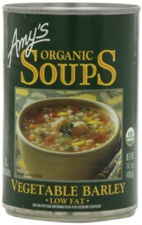 Amy's Organic Vegetable Barley Soup, Low Fat, 14.1-Ounce Cans (Pack of 12)