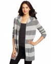 Christopher Fischer Women's 100% Cashmere Striped Featherweight Hoodie