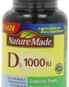 Nature Made Vitamin D3 1000 IU, Value Size, 180-Count Softgels