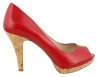 Nine West Danee Womens Size 8.5 Red Peep Toe Platforms Heels Shoes New/Display