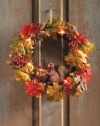 Autumn Squirrel Lighted Wreath Wall Decor By Collections Etc