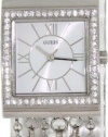 GUESS U0140L1 Silver-Tone Embellished Bracelet Watch