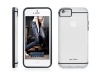 Bear Motion Premium Flexible Polycarbonates PC / Thermoplastic polyurethane TPU Combination Case for iPhone 5 - Gray / White