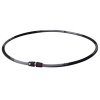 Phiten Titanium Necklace X30 Edge, Black , 18 Inch