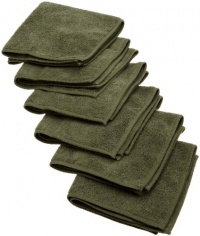 DII Kitchen Millennium Excello Microfiber Kitchen Cloth, Sage Green, Set of 6