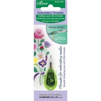 Clover Needle Threader For Embroidery Needles-Apple Green