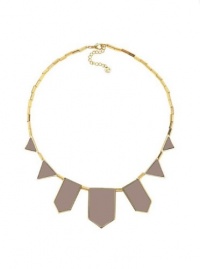 House of Harlow 1960 - Five Station Necklace with Khaki Leather