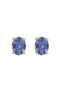 Effy Jewlery 14K Yellow Gold Tanzanite Stud Earrings, .65 TCW