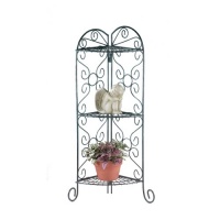 Gifts & Decor Metal Corner Plant Stand Display Shelf Unit