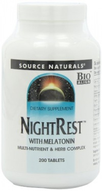 Source Naturals NightRest with Melatonin, 200 Tablets