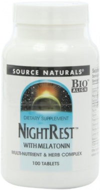 Source Naturals NightRest with Melatonin, 100 Tablets