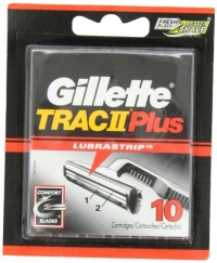 Gillette Trac Ii Plus Cartridges 10 Count (Pack of 2)