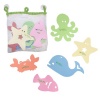 green sprouts 5 Count EVA Bath Toy, Sea Friends