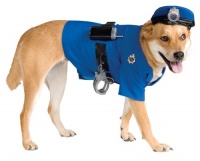 Police Dog Pet Costume, Medium