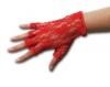 Half Finger Wrist Length Lace Gloves Available in Assorted Colors