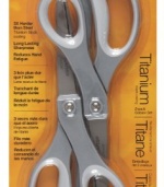 Fiskars 154090-1002 Performance 2-Pack Soft Grip Straight Titanium Scissors, 8-Inch, Silver