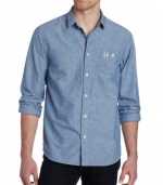 Fred Perry Men's Bleached Chambray Shirt