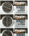 Replacement Batteries Energizer CR2025 for Cayeye, Sigma, Knog, Planet Bike & Mnay Others.