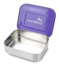 LunchBots Uno Stainless Steel Food Container, Purple