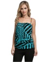 MOD 20 Women's Rainbow Bead Strap Tank Top Aqua M(1856)