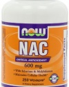 NOW Foods Nac-Acetyl Cysteine 600mg, 250 Vcaps